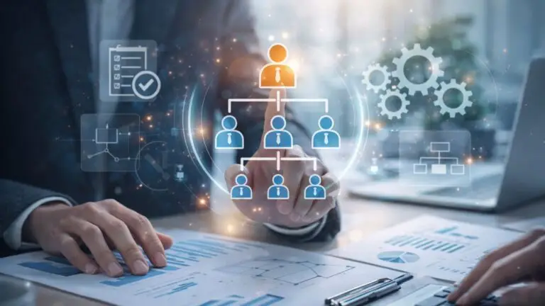 Organizzazione aziendale con ruoli, processi e struttura per migliorare efficienza e controllo